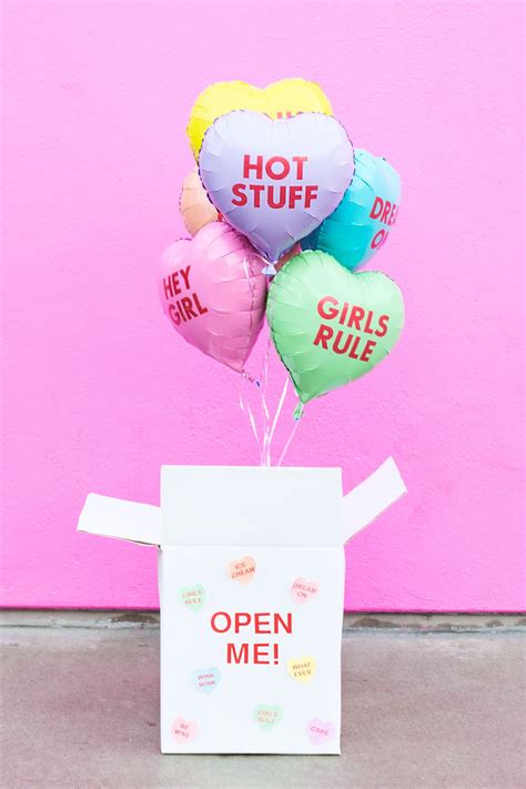 DIY Valentine Balloon Surprise Box | Valentines balloons, Balloon surprise, Surprise box