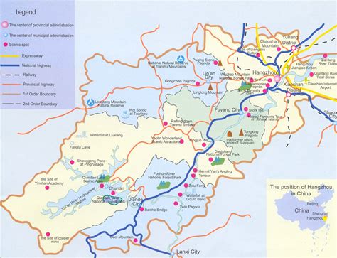 Hangzhou Transport Map Hangzhou Maps China Tour Advisors