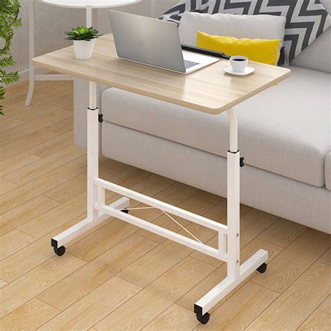 Adjustable Computer Desk Simple Mobile Lifting Laptop Table With Wheels