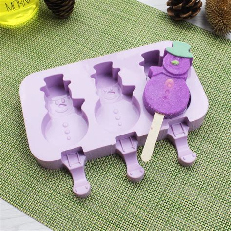 Homemade Silicone Cartoon Cute Ice Pop Molds Popsicle Molds Ice Trays