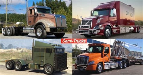 5 Types Of Semi Trucks Introduction Weights Brands And Fundamentals