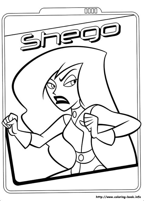 Kim Possible Coloring Picture