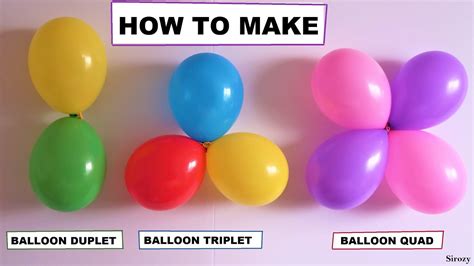 How To Tie Balloons Together How To Make Balloon Duplet Triplet N