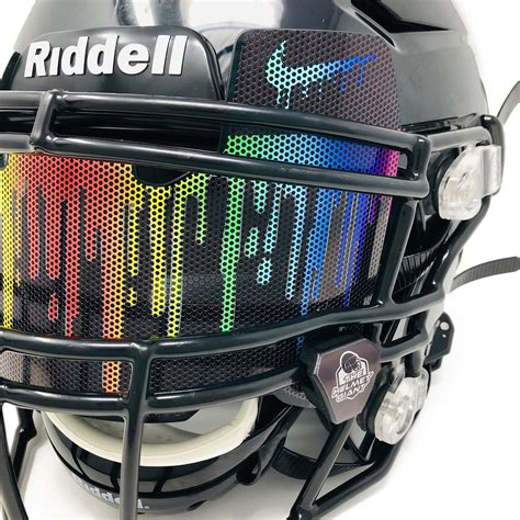 Color Run Drip Football Helmet Visor Skin Nike Under Etsy