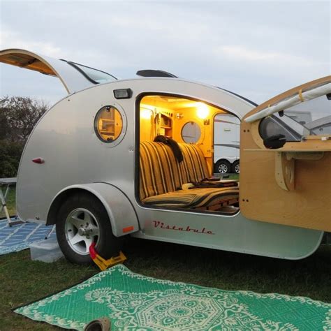 Cosmo Weems Vistabule Teardrop Trailer Camping — Teardrop Trailer