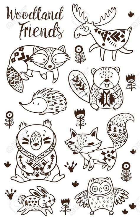 Woodland Animals Coloring Pages Free Barry Morrises Coloring Pages