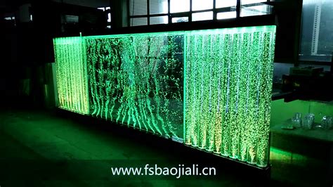 Multi Colors Led Light Swirl Water Features Wall Led Water Bubble Panel