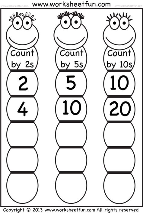 Skip Counting By 10 Worksheets