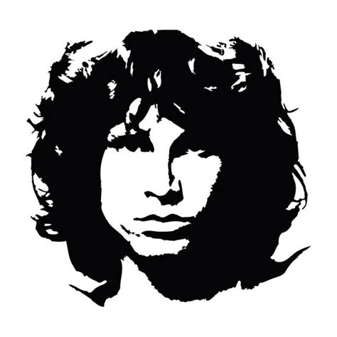 Jim Morrison Portrait Vinyl Decal Sticker Etsy