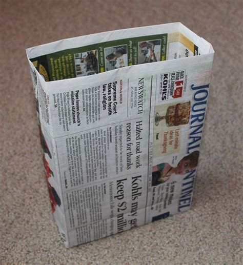 How To Make A T Bag Out Of Newspaper