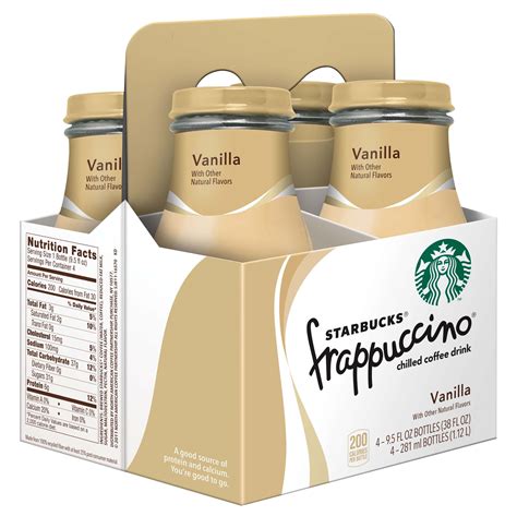 Starbucks Vanilla Frappuccino Coffee Drink 9 5 Oz Bottles Shop Coffee