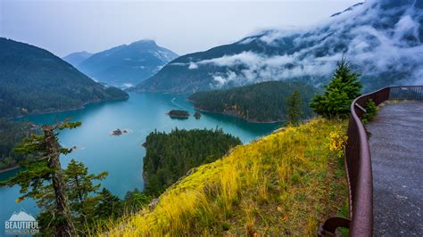 Diablo Lake Overlook In Autumn