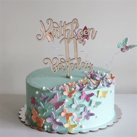 Butterfly Cake Cake Table Birthday Baby Birthday Cakes Pretty