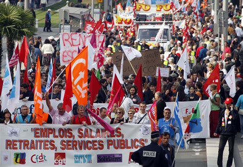 French Unions Target New Day Of Protests Against Pension Age Change On