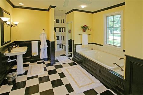 Make (something) look more attractive by adding ornament to it. 20 Black And Yellow Bathroom Design Ideas (WITH PICTURES)