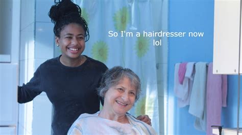Giving My Mom A Haircut Very Relaxing YouTube