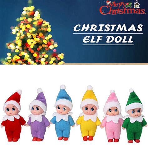 1pc Christmas Elf Doll Plush Dolls Christmas Novelty Toys Elf Doll Accessories Christmas