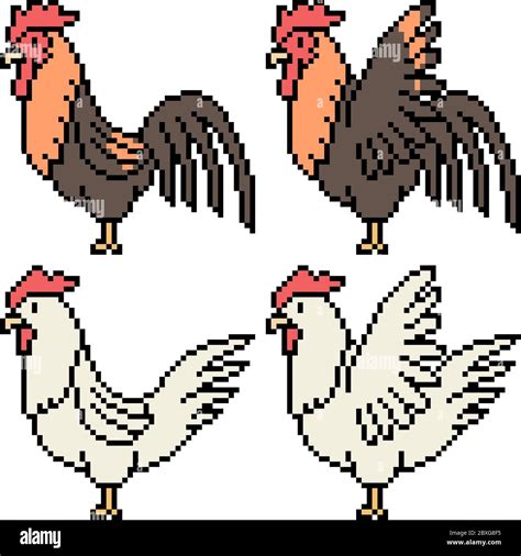 Chicken Pixel Art Hi Res Stock Photography And Images Alamy