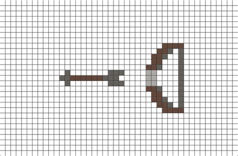 A Cross Stitch Pattern With The Letter C In It S Center And An Arrow At The Bottom