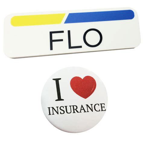 Best insurance hashtags popular on instagram, twitter, facebook, tumblr 1 x 3 Plastic FLO Name Tag Badge & Button Progressive