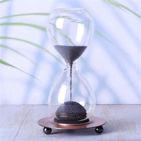 Magnetic Sand Hourglass With Metal Base I Sand Timer