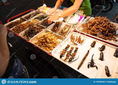 Bangkok Street Food Stock Photo Image Of Creature Maggot 138789340