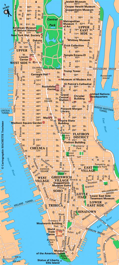 Carte De New York City Aux États Unis