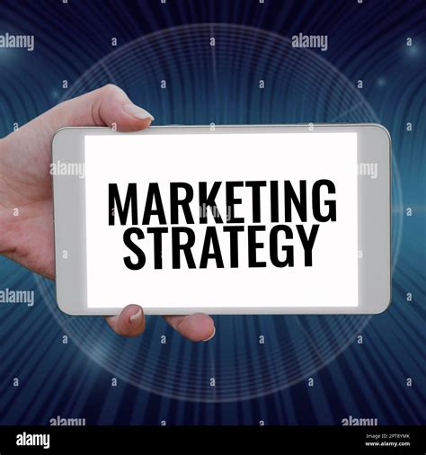 Text Sign Showing Marketing Strategy Internet Concept Plan Of Action