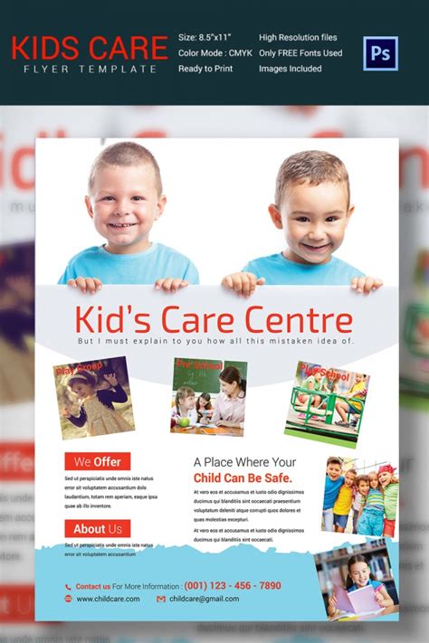 Daycare Flyers Templates Free Best Template Ideas