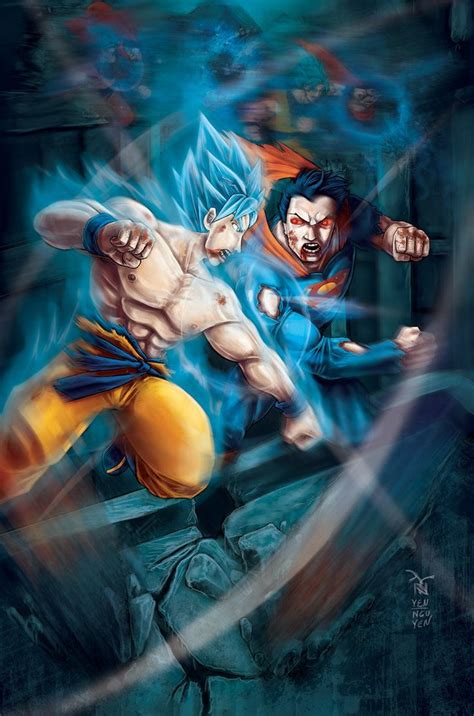 Goku Vs Superman By Artrobot9000 Goku Vs Superman Goku Vs Goku