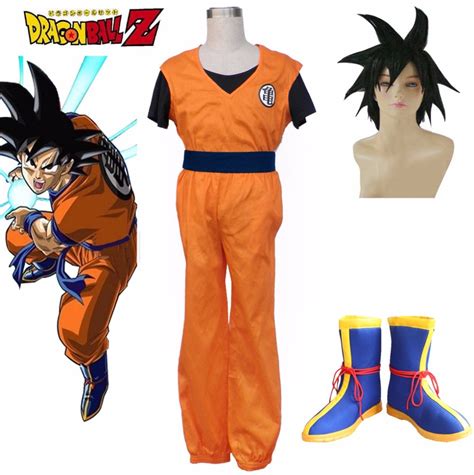 Anime Dragon Ball Z Goku Cosplay Costume Set Fancy Party Clothing New