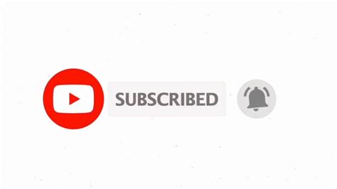 White Animated Subscribe Button Youtube