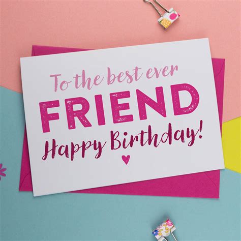 Best Friend Birthday Card Bit Scared Best Friend Birthday Cards