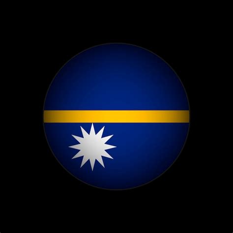Premium Vector Country Nauru Nauru Flag Vector Illustration