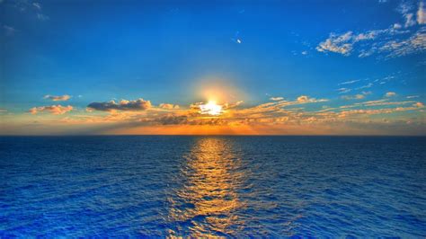 Sea Sundown Wallpaper Fotolip