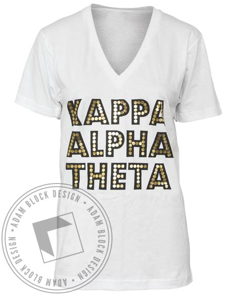 Kappa Alpha Theta Kite V Neck By Adam Block Design Kappa Alpha Theta