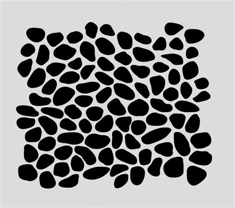 A Black And White Image Of Rocks In The Shape Of A Rectangle On A