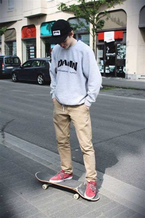 Tumblr Streetwear Men Outfits Skater Outfits Skater Style Men