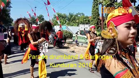 Barongan Bloraparade Drumband And Barongan Kunduran 2018 Youtube