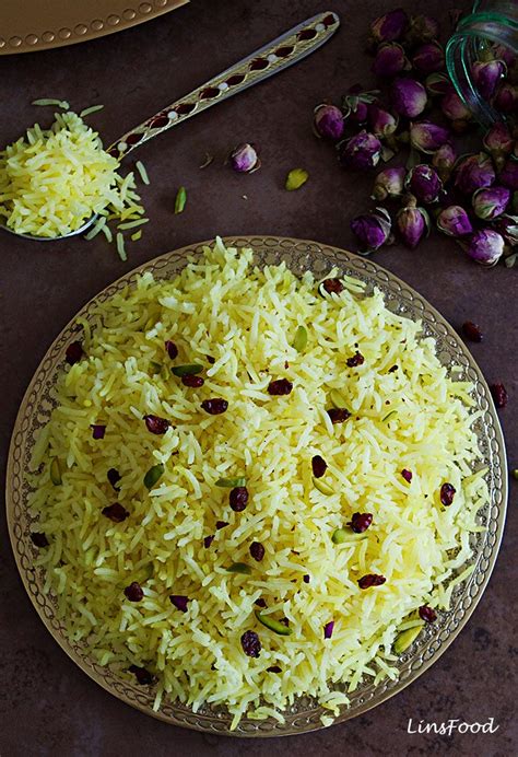 Easy Persian Saffron Rice With Rose Water