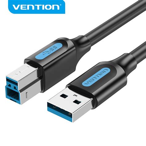 Vention Usb 30 Cable Square Connector Usb A To Usb B Male To Male 2a