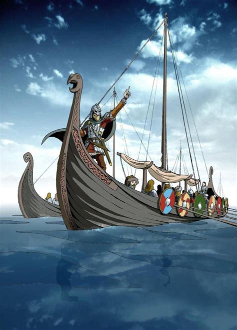Drakkars By ~jonboy2312 Vikings Vikingships Dragonship Mitologia