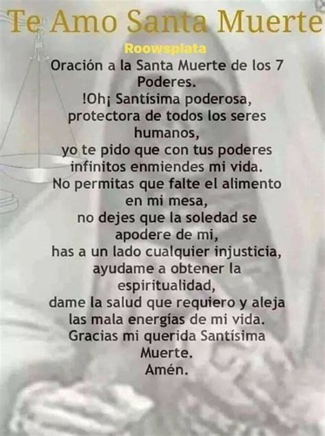 Santa Muerte Prayer For Protection 2 I R Z A Info