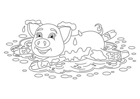 Best Pig In Mud Illustrations Royalty Free Vector Graphics And Clip Art