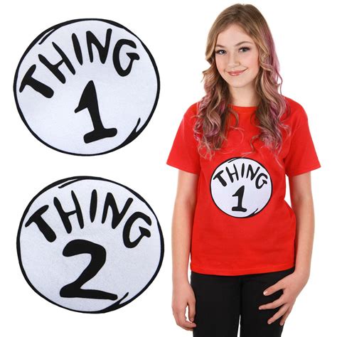 Dr Seuss Thing 1 And 2 Patch Set
