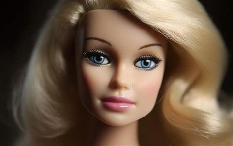 Premium Ai Image A Headshot Portrait Of A 2000s Era Blonde Barbie