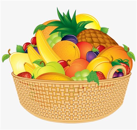 Fruit Basket Fruits And Vegetables Pictures Food Clipart Fruits