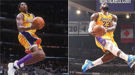 Lebron James Soaring Dunk Nearly Identical To Kobe Bryants 2001 Move