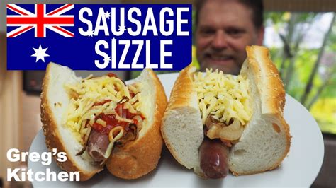 Australia Day Sausage Sizzle Gregs Aussie As Hotdog Snag Recipe