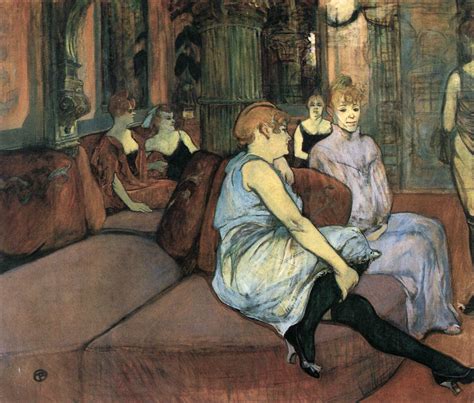 Henri De Toulouse Lautrec In The Salon Of The Rue Des Moulins C Henri